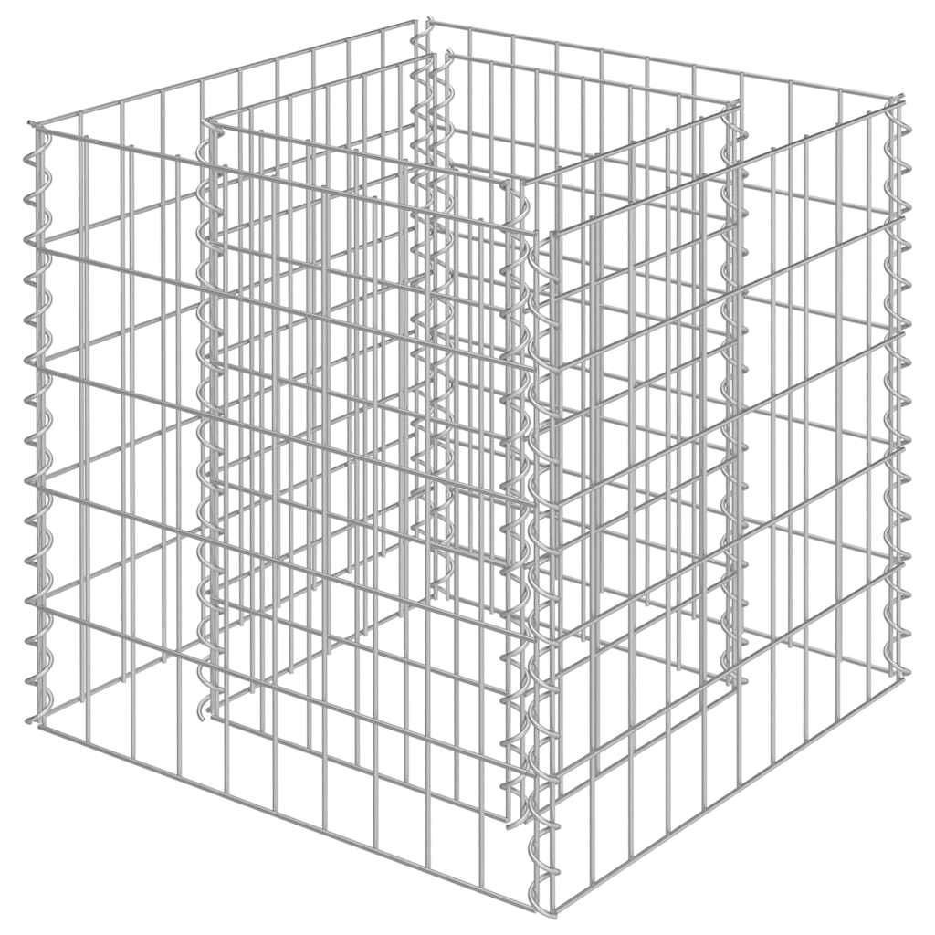 Gabion Raised Bed Galvanized Steel 50 * 50 * 50 Cm