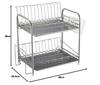 Pearl Metal Resin Dish Drainer, 2-Tier, Simple Wear HW-7301