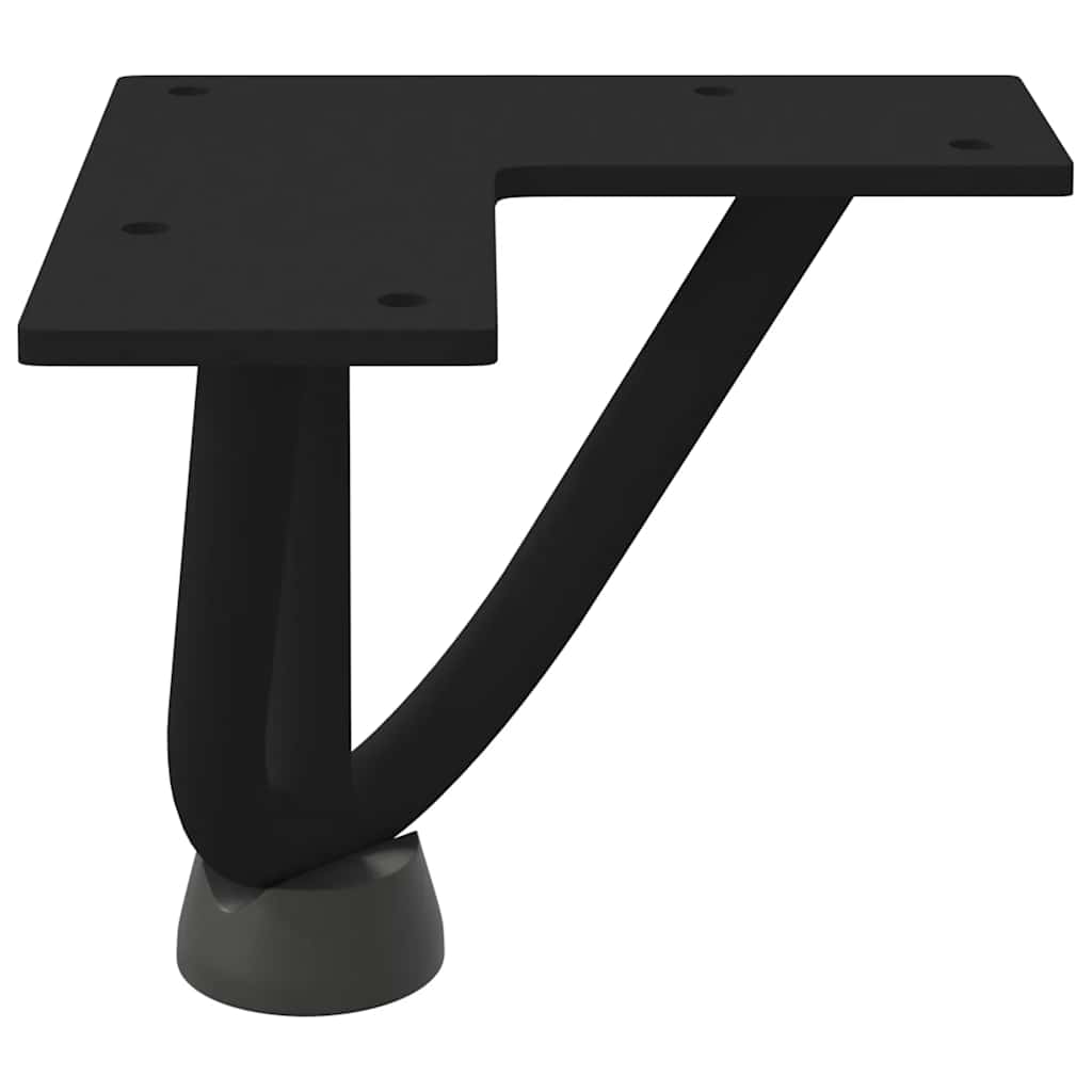 Vidaxl Nogi Do Stołu Hairpin, 4 Szt., Czarne, 10 Cm, Lita Stal