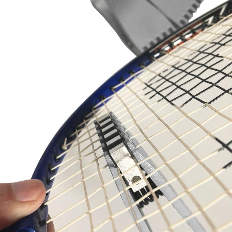 Accurate Badminton String Clamps Tool Adjustable Tightness Control Durable Zincs Alloys Sports Accessory