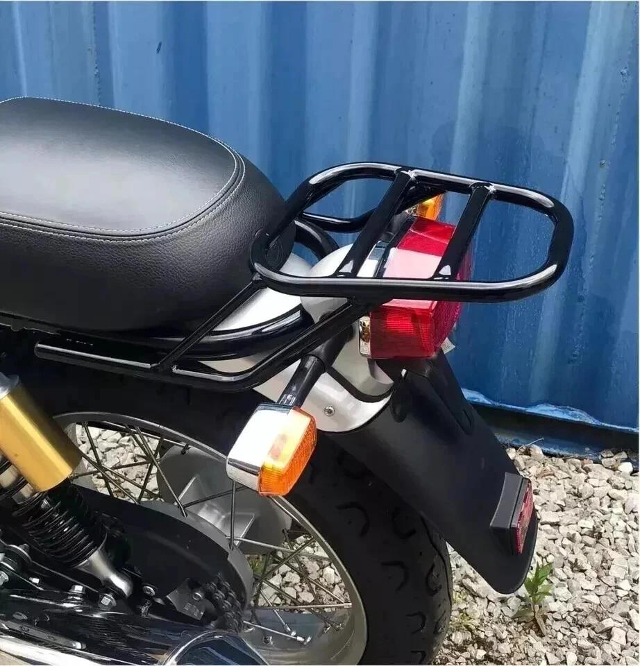 Black Rear Luggage Rack Carrier Fits For Royal Enfield Twins Interceptor 650
