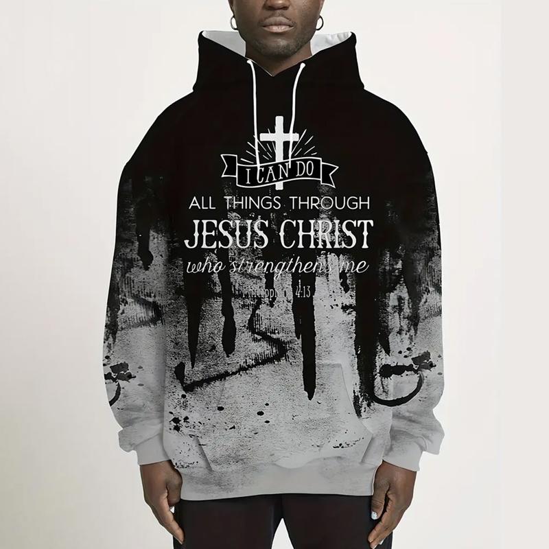 Pánské oblečení Neformální mikina s dlouhým rukávem 3D digitální potisk Pánská mikina s kapucí Outdoor Sportovní mikiny s kapucí