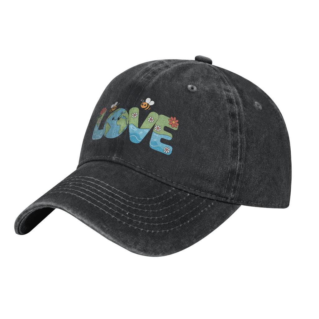 Earth Day Trees Baseball Caps Vintage Distressed Denim Washed Sun Cap Unisex Style Outdoor Unstructured Soft Caps Hat