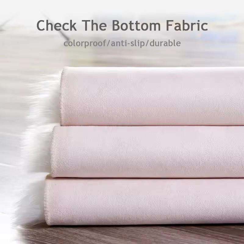 30x40cm Small Size Heart Shaped Fluffy Rug Shaggy Faux Wool Carpet Sofa Cushion Living Room Bedroom Decorative Floor Mats