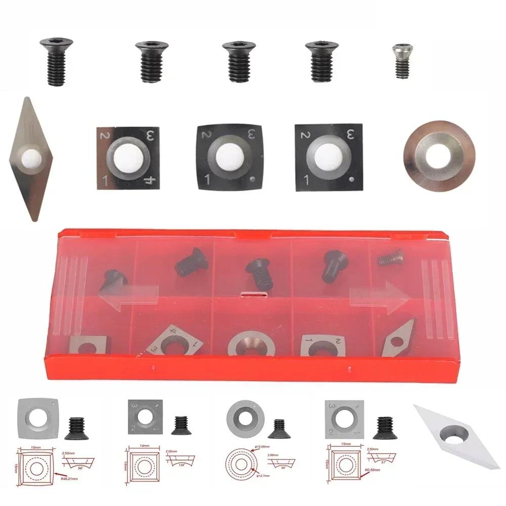 

10PCCarbide Tips Inserts Blades For Chisel Cutter Wood Turning Lathe Holder-Tool Carbide Tips Inserts Blade Cutter Lathe Turning China Mainland