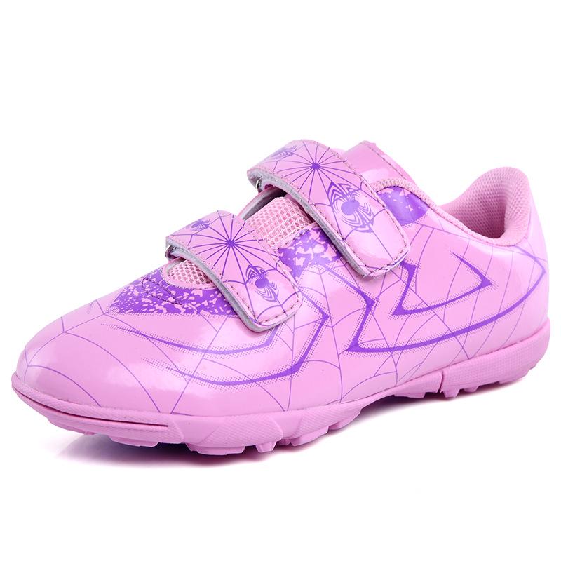 

New low-top broken nails children s football shoes men s large-size training sports shoes e-commerce football shoes non-slip and breathable 28 рожевий