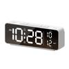 Bedside Digital Alarm Clock with Large LED Screen, Ambients Light and Brightness Adjustment Tabletop Clock for Nightstand