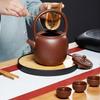 Yixing Zisha Purple Clay Lifting Beam Tea Kettle