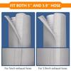 Benasan Portable AC Hose Insulation Sleeve, Polyvinyl Chloride, Light Gray, Fits 5-5.9" Diameter Exhaust Hose, Easy Installation, Protective Cover