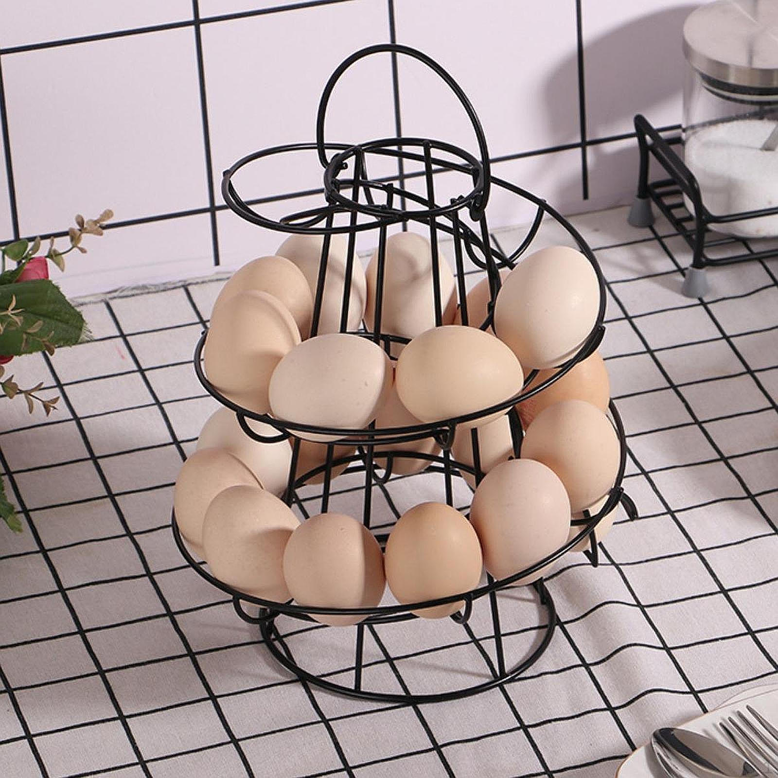 

Creative Egg Dispenser Container Ideal for Countertop Display чёрный