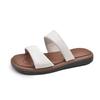 2025 New Fashion Slippers Women's Summer Wear Soft-soled Beach Shoes Step On Shit Feeling One-word Drag Beach Cool Slippers