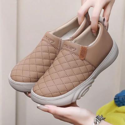 Women's Single Anti-slip Thick-soled Casual Shoes with Cloth Shoes Bean Shoes Anti Slip Thick Soled Bread Shoes