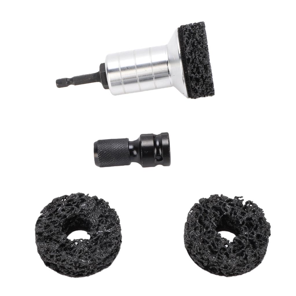 Radnaben-Aufbereitungs-Kit Wasserdichtes Radbolzen- und Radnaben-Reiniger-Kit mit Doppelkopfabapter für Bohrmaschine 1 Zoll Angetriebener Schraubenschlüssel
