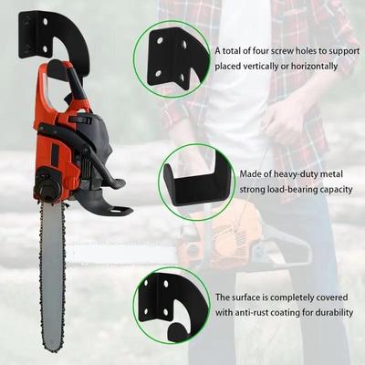 Chainsaw Wall Mount Heavy Duty Chainsaw Hanger Wall Mount Organizer Metal Rack Tool Storage For Workshop Garage Garden