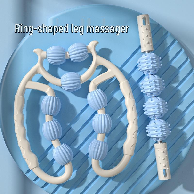 9-Wheel Leg Massager: Soothing Calf Roller for Muscle Relaxation and Beauty