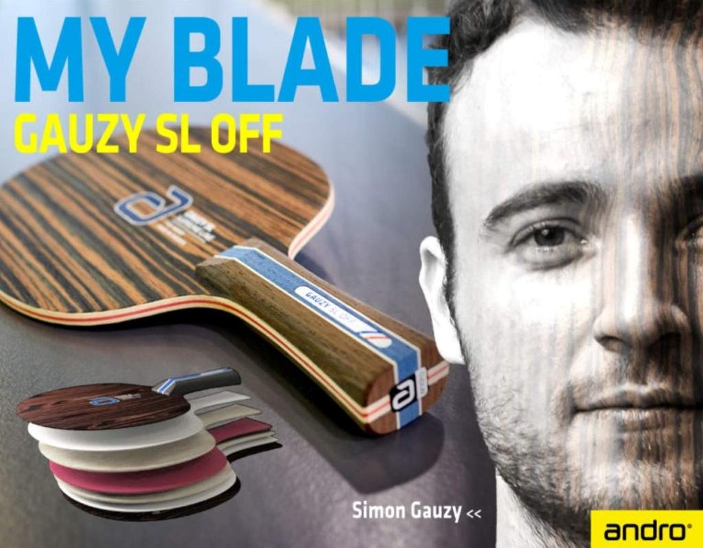 Andro Table Tennis Racket Gozi SL OFF Pen Holder 7 Pieces Plywood Anatomic 10212503