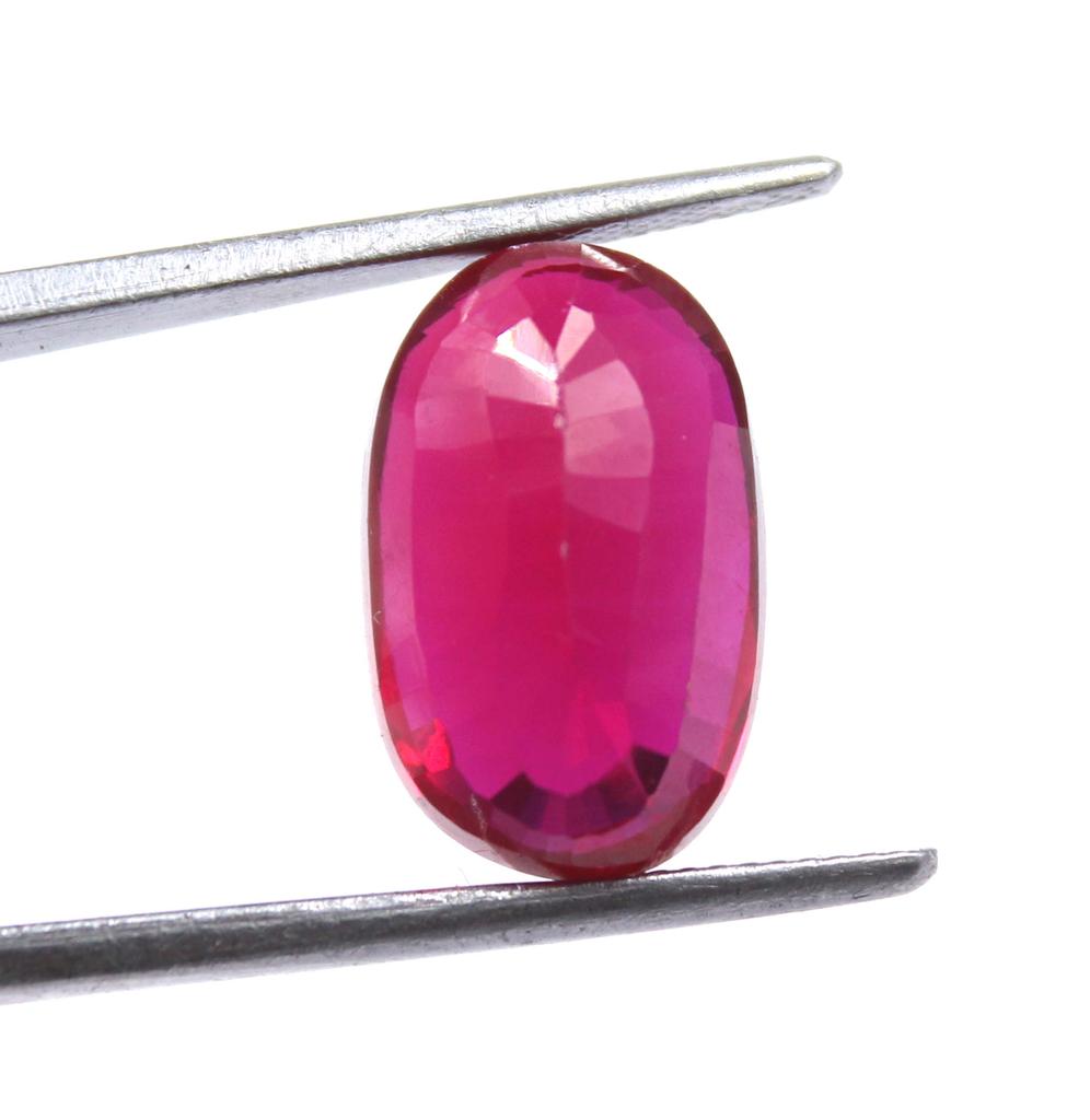 14.65 Carat Washington's Birthday Transparent Oval Shape Red Ruby Certified Burma Gemstone SN202