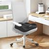 1pc Memory Foam Seat Cushion - 3D Ergonomic Support| Light Green & Grey, Washable Polyester, Car/Office Essentials