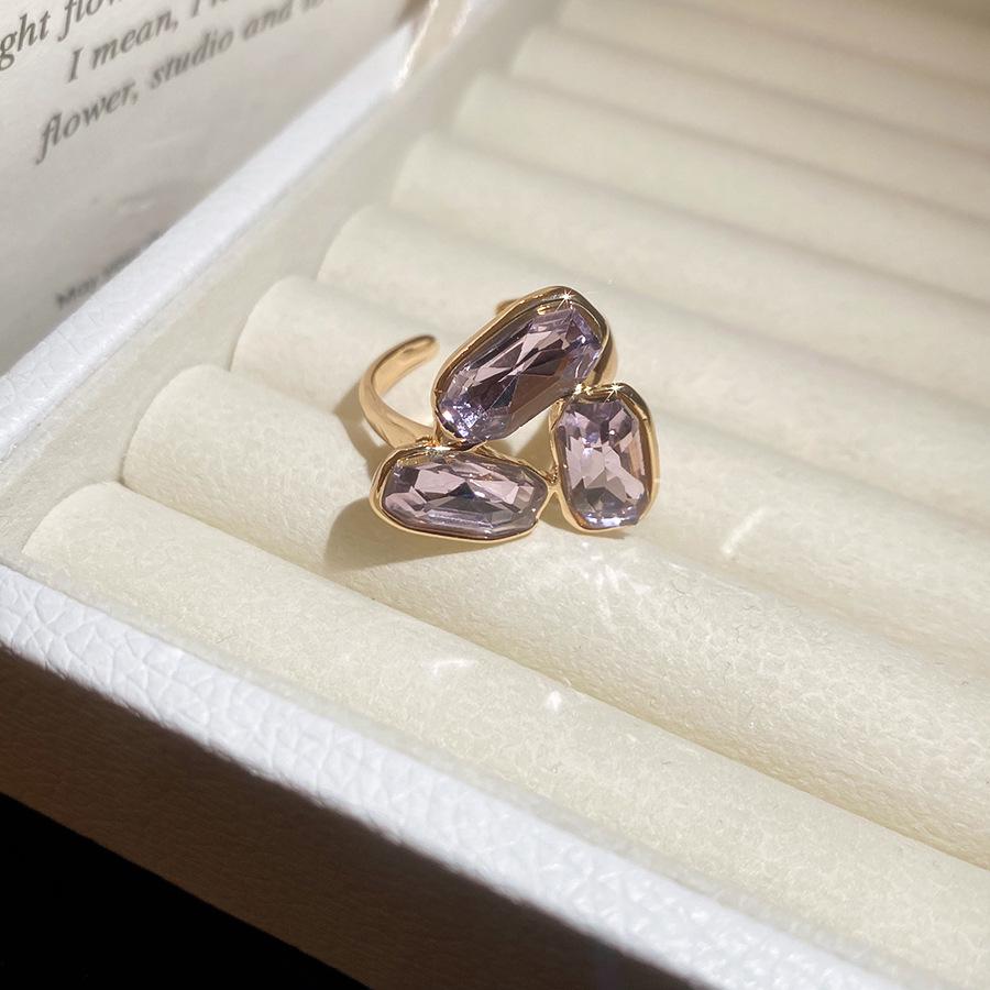 European & American Retro Triangle Open Index Finger Ring for Women