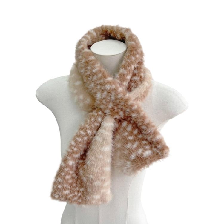 Christmas Theme Plush Hairband Scarf Ear Muffs Leg Covers For Family Gathering Winter Outfit Cosplay Costume Accessory