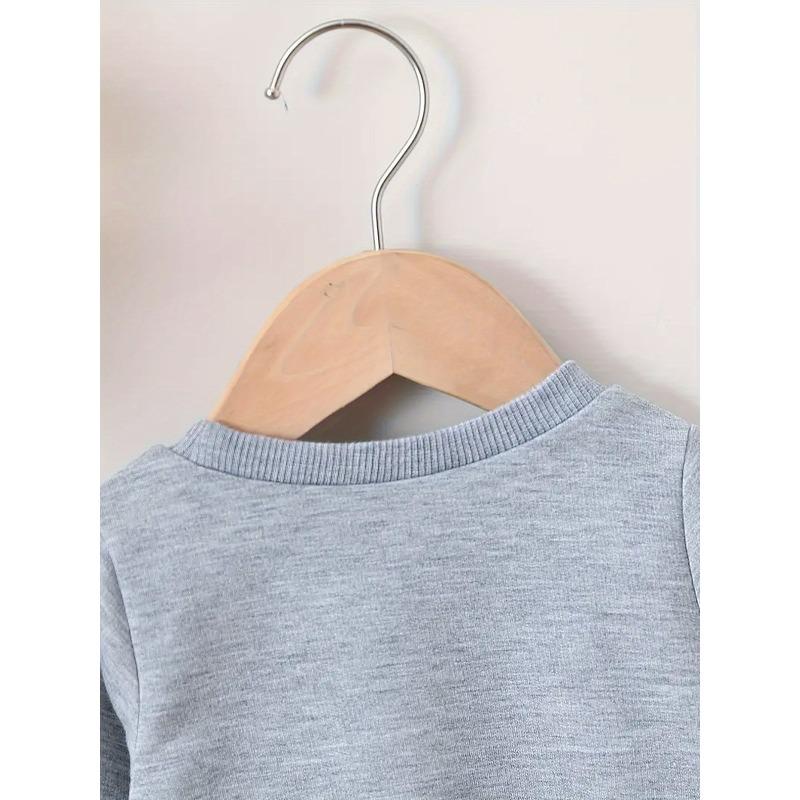European sizes A Brightly Colored Print Pattern, a Comfortable And Skin-Friendly Round-Neck Sweatshirt for Kids, Perfect for Everyday Wear