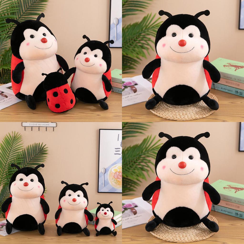 Adorable Ladybug Plush Toy Pillow Stuffed Animal For Kids Birthday Gift