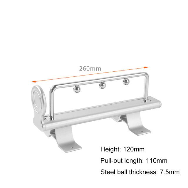 Неглубокий шкаф Вешалка для одежды Телескопическая верхняя подъемная вешалка для хранения Продольная установка с бесшумными направляющими Monorail 260mm
