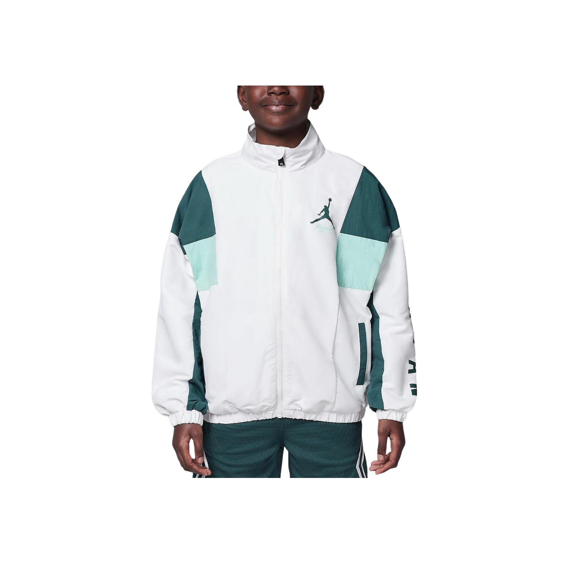 

Куртка Jordan, удобная, с логотипом, универсальная, повседневная, детские куртки, окисленная, зеленая HQ7078-366 S