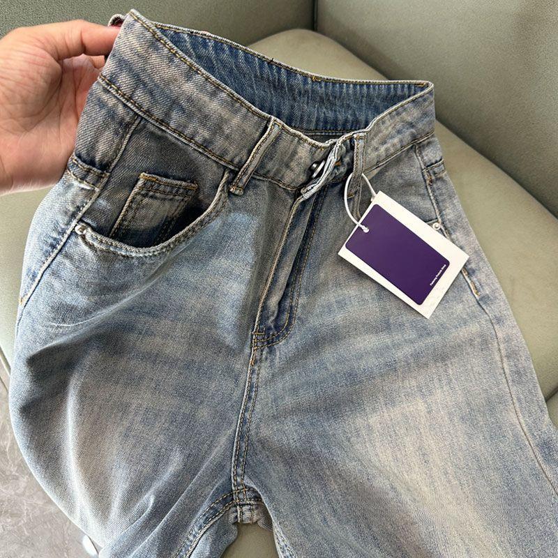 Korean Style Vintage High Waist Wide Leg Jeans Women Loose Fit Comfortable Straight Casual Pants