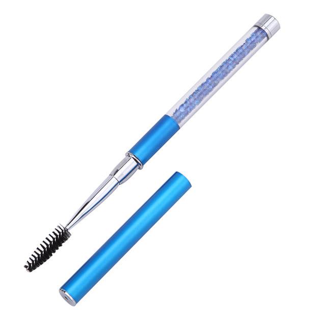 1PC Crystal Eyelash Brush Mascara Wands Applicator Spoolers Eye Lashes Extension