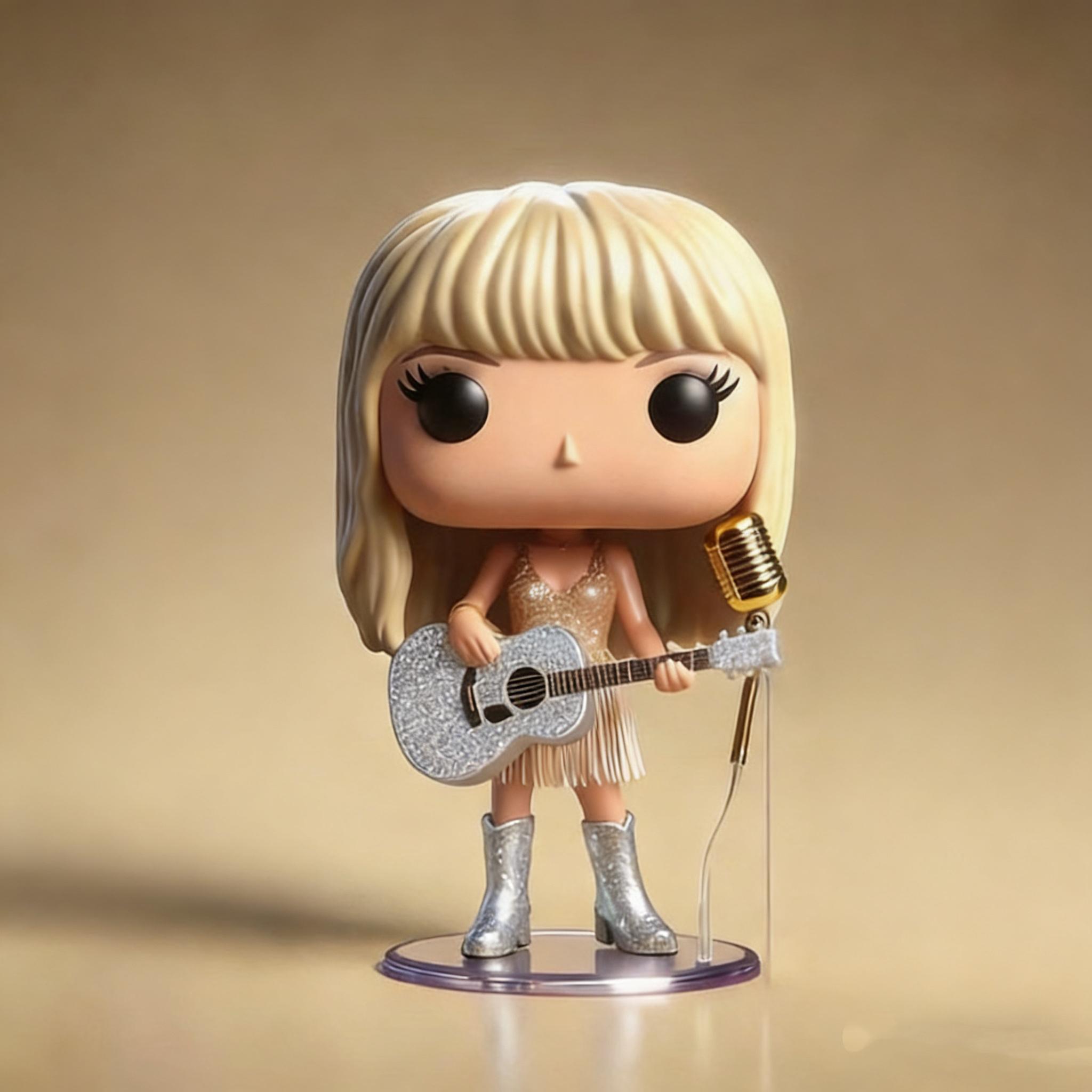 Cute Doll Cartoon Singer Statue Handmade Decoration Creative Resin Decoration Bedroom Home Decoration Craft Fan Gifts No color box