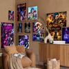 Arcane L-LOL Classic Animation Character Game Movie Sticky Posters Retro Kraft Paper Sticker DIY Room Bar Cafe Art Wall Painting