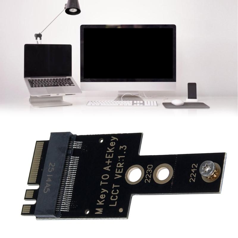 M.2 A+E NVMe SSDs to PCIExpress4.0 Host Controller Expansion Card, Supports 2242 NVME SSDs