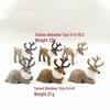 Mini Deer Reindeer Plush Ornament for Christmas Micro Landscape Decor
