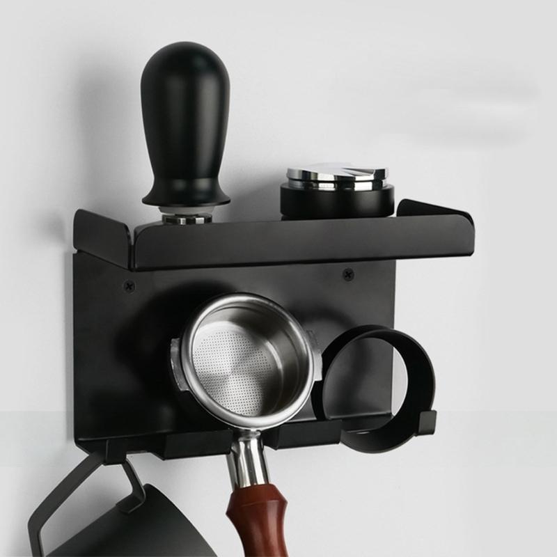 Stojan na držák kávových nástrojů Nástěnný stojan na pěchovadlo na espresso Stojan na kávové nástroje Stojan na kávové příslušenství pro kávu