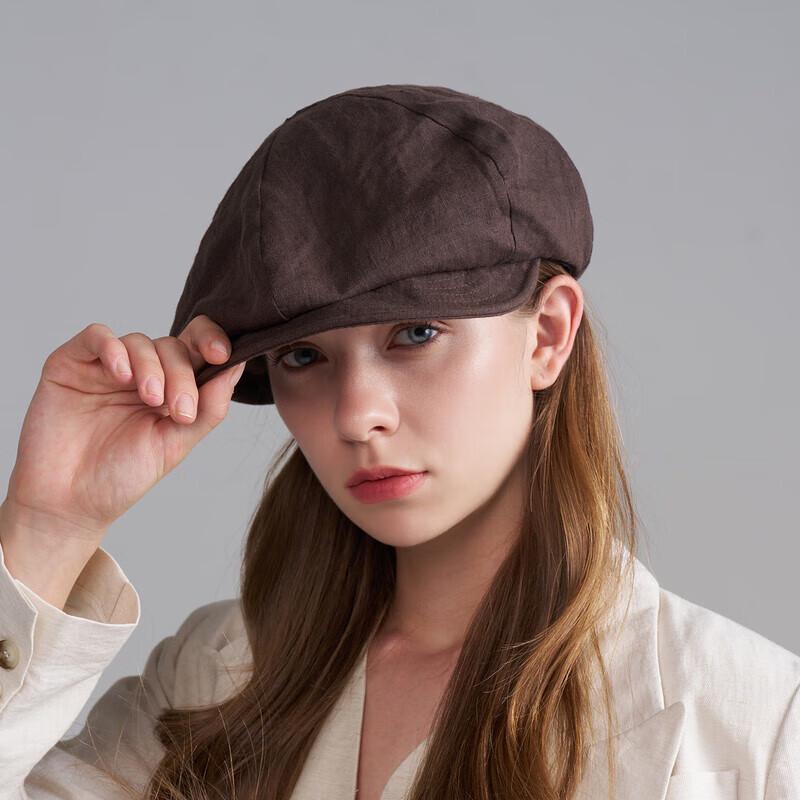 Женская ретро-берет-шляпа Kenmont из 100% льна