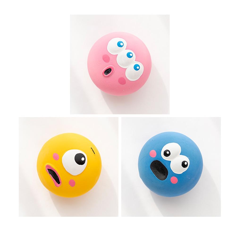 Sport Ball Shape Squeaky Dog Toy Eco Latex Pet Interactive Ball Indoor Outdoor Play