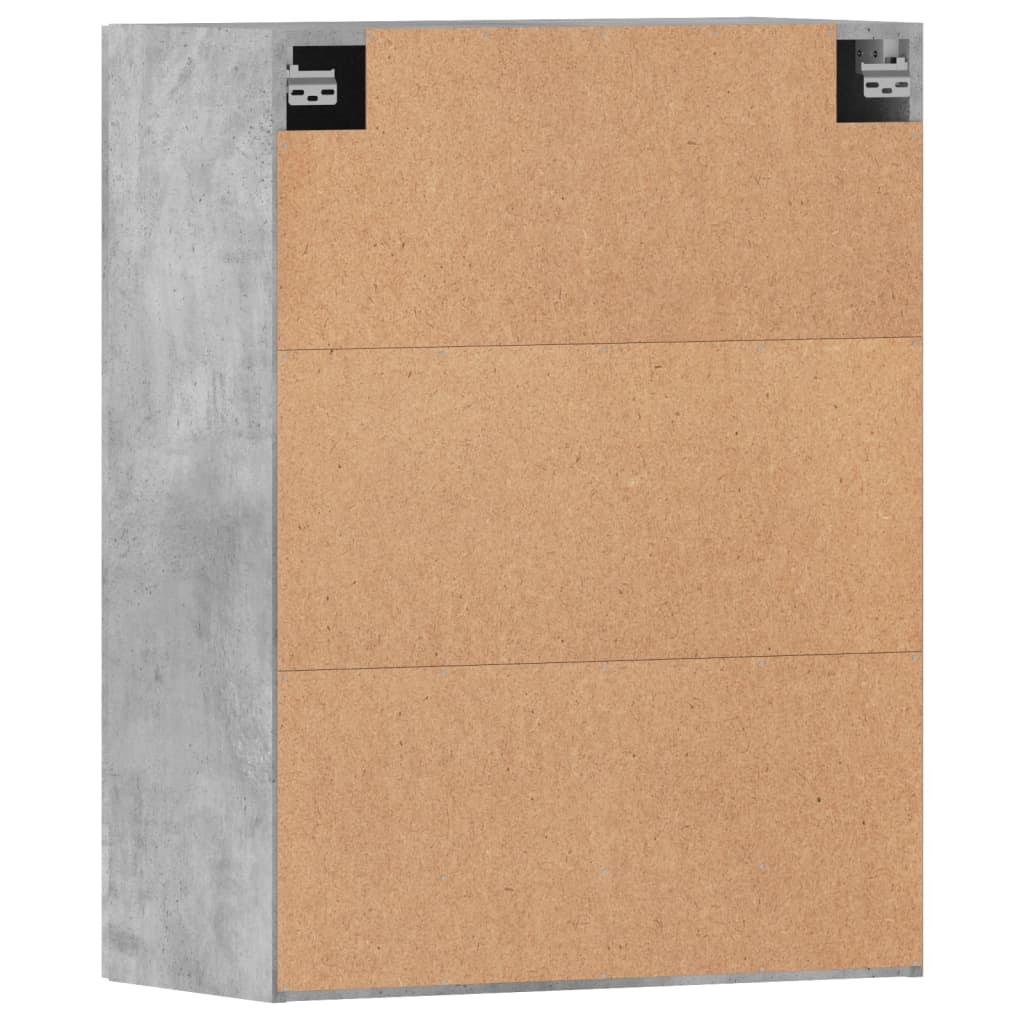 Wall Cabinets 2 pcs Concrete Grey Wood Based Panel