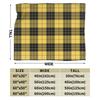 Soft Blanket Girls Boys Picnic Yellow Tartan Throw Blanket  Flannel Bedspread For Home Decor Novelty Sofa Bed Cover