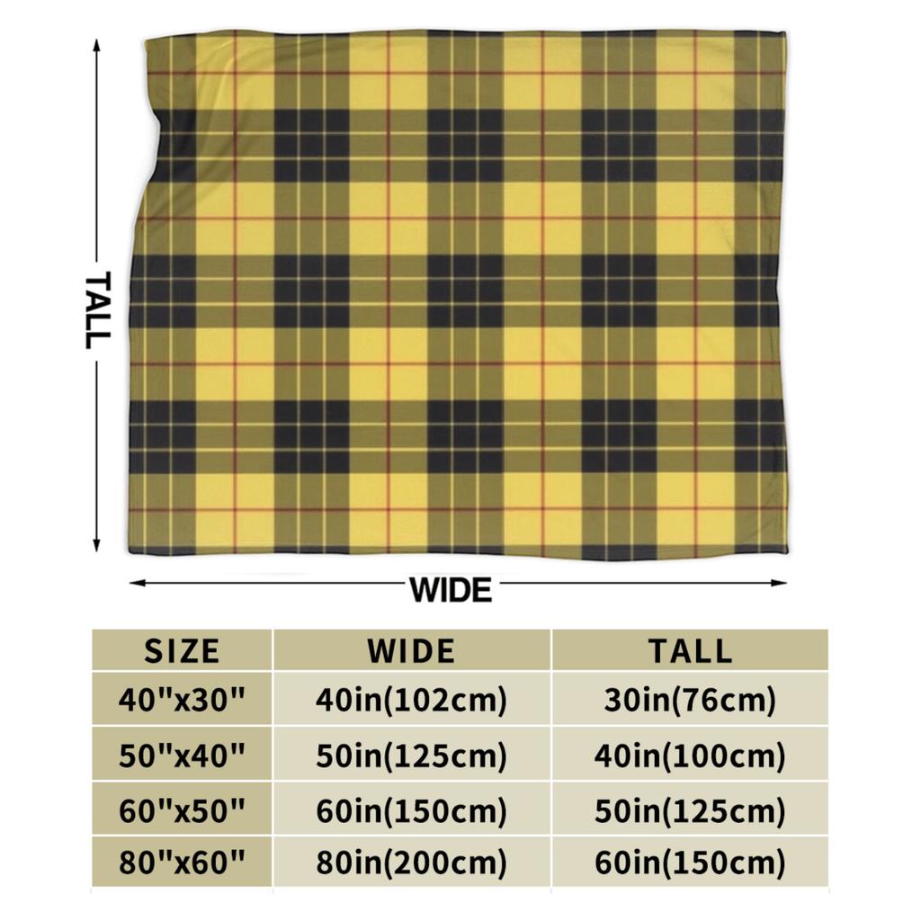 Soft Blanket Girls Boys Picnic Yellow Tartan Throw Blanket  Flannel Bedspread For Home Decor Novelty Sofa Bed Cover