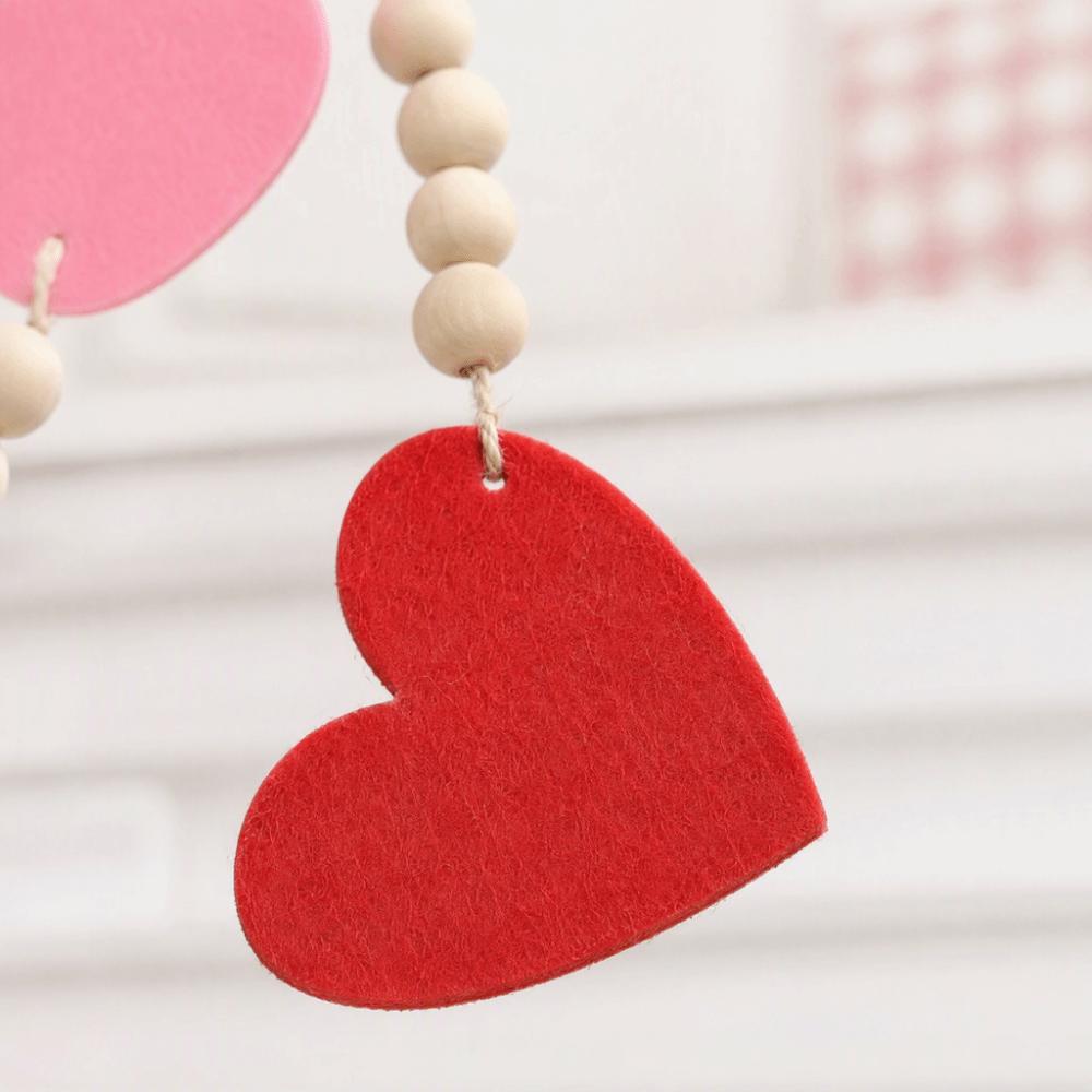Pre-Made Hanging Loop Wooden Bead Garland Decorative Hanging Ornaments Wedding Anniversary Party