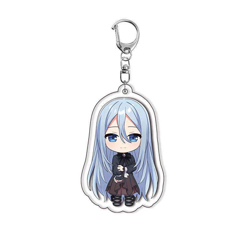 World Project Acrylic Keychain Game Related Products Girl Gift Key Rings Souvenir Cute Pendant