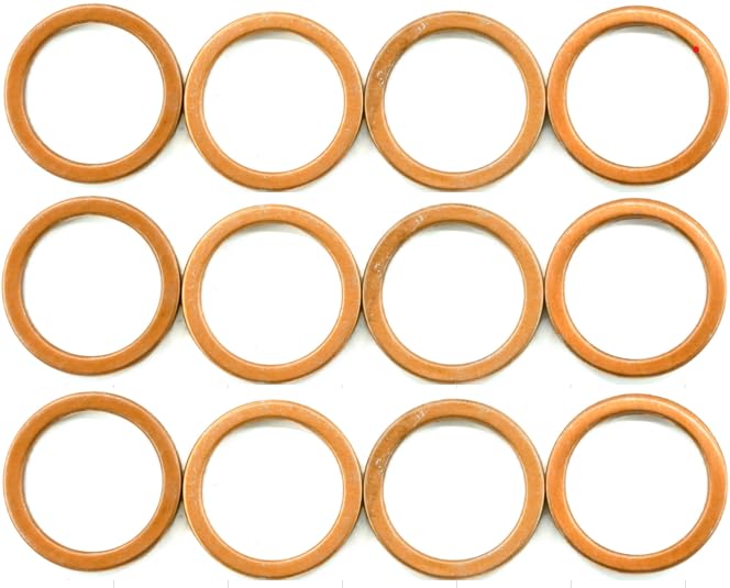 Vibror Muffler Gasket Flat Copper Exhaust Pipe Copper Washer XJR400R XJ400/D XJR400S XJR400R II Yamaha YAMAHA Exhaust bv2413 CBX400F (12)