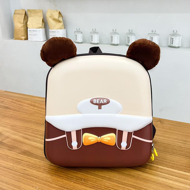 Bear Design Little Backpack Eva Material Cartoon Eggshell Pack For Carry Daily