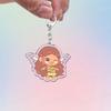 Cute Catoon Pixel Keychains for Women Bag Charm Fairy Stella Musa Tecna Magical Girl Fairies Keyrings Jewelry Friends Gifts