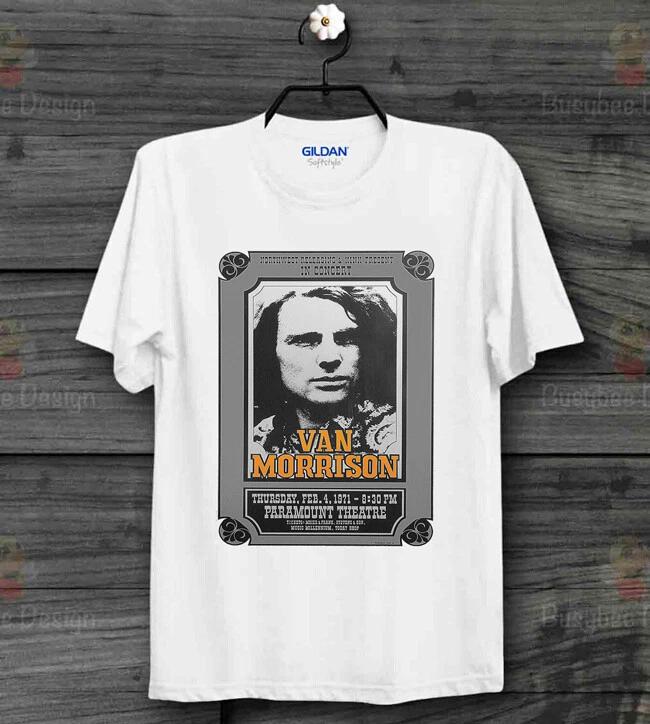 Футболка Van Morrison Постер концерта 70-х Джаз Moondance Унисекс Футболка B156 2XL