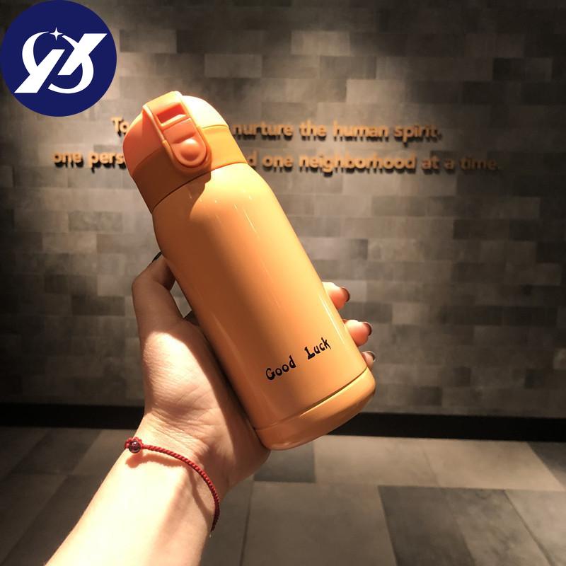 200ml/360ml Lykke til Mini Termokopp Rustfritt Stål Vakuumflasker Kaffekopp Reiseisolert Termokopp Termisk Flaske for Vann