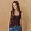 Maxza Simple Square Neck Sleeveless Knit Ze08qk022na