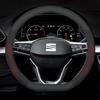 Pro SEAT Leon Ibiza FR 2 Ateca Arona Exeo Arosa Tarraco Mii Potah volantu auta z uhlíkových vláken a semišové kůže Autopříslušenství