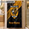 Beach TowelHull City Custom Name Text Personalized Soft Towel for Beach Pool Indoor Home Decor Gift